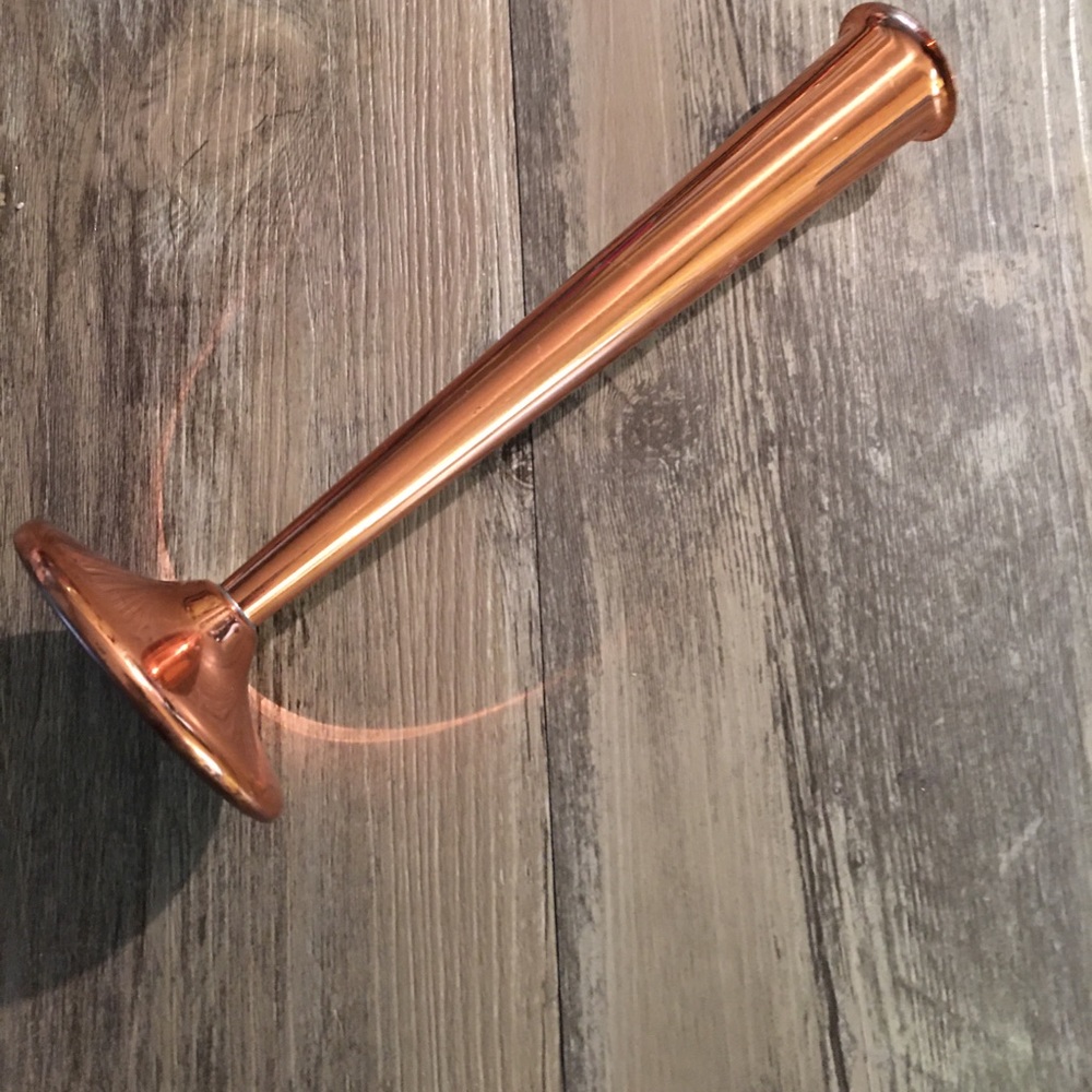 Candle Holder Or Bud Vase - COPPER CRAFT 8.25 INCH TALL